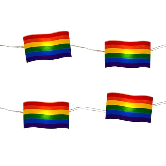 12ct. Pride Flag Warm White LED Crafting Lights by Celebrate It™